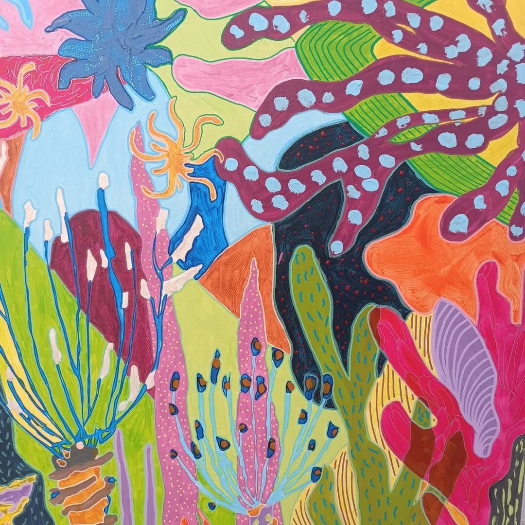 Ecossistema Vibrante Pintura Original