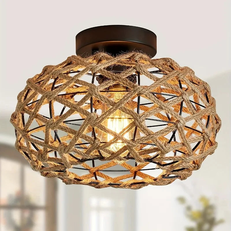 Candeeiro de Teto Boho-Chic