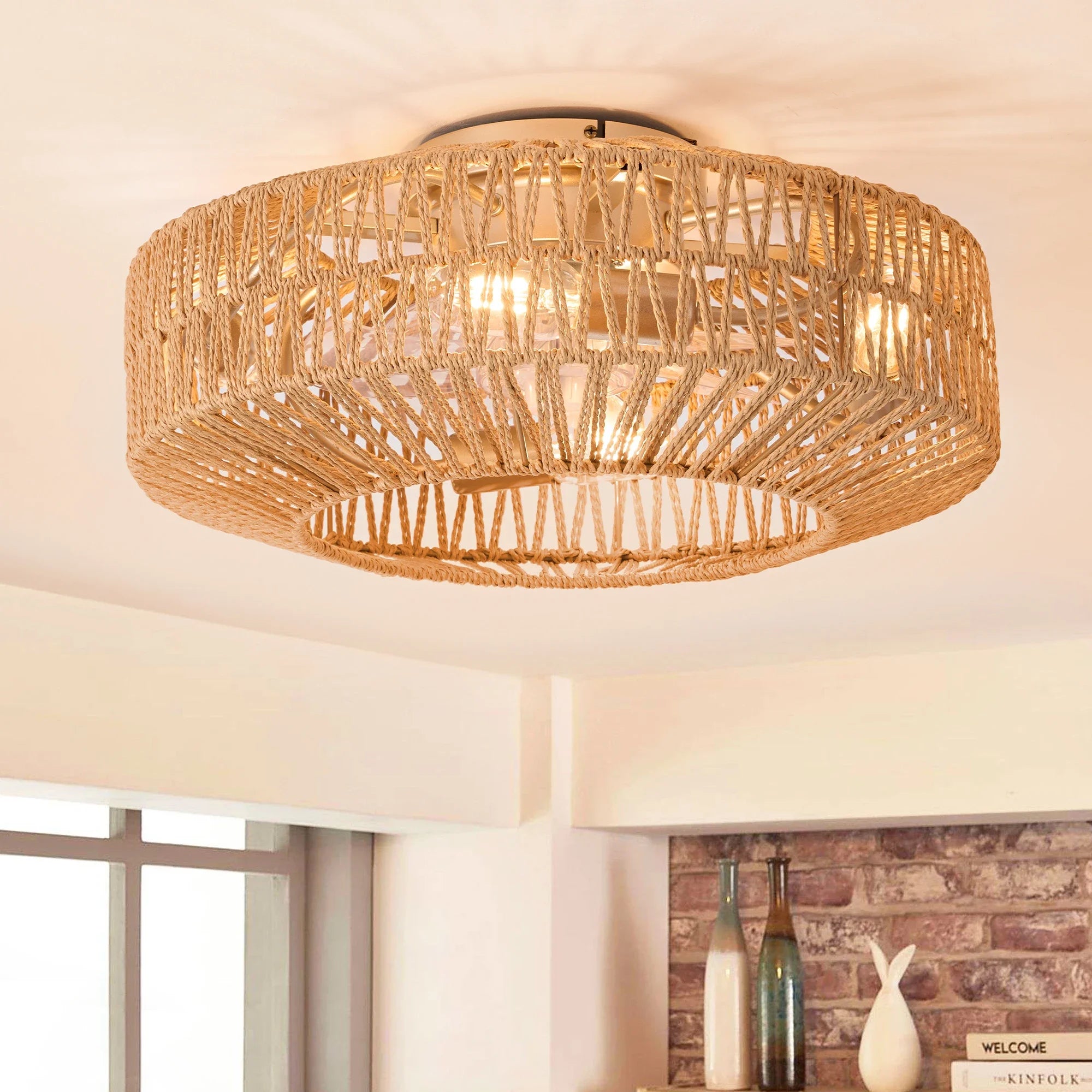 Ventilador de Teto com Luz Cotle Nature Breeze