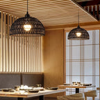 Candeeiro Pendente em Vime Cotle Kyoto