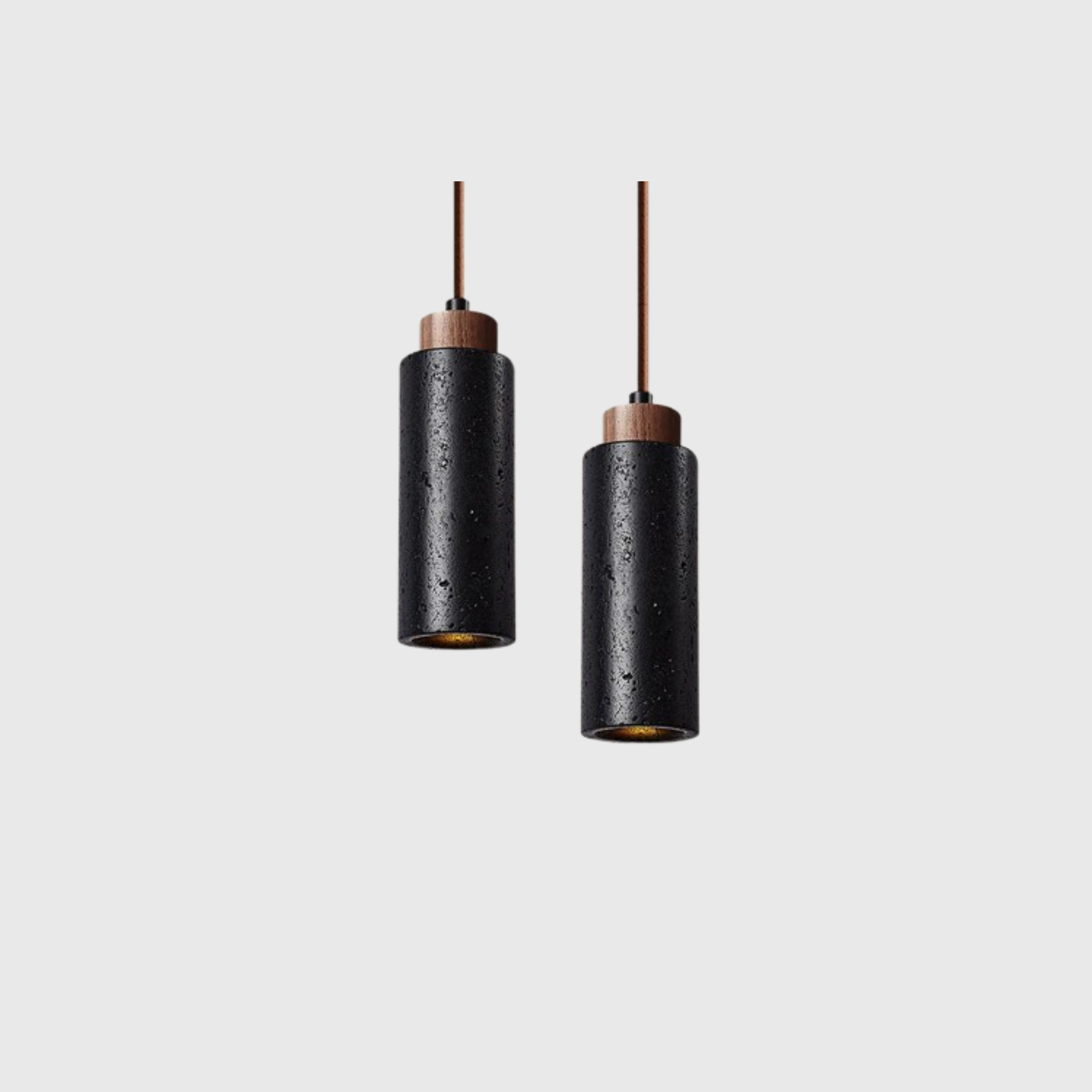 Candeeiro Pendente em Pedra Natural Cotle Stone